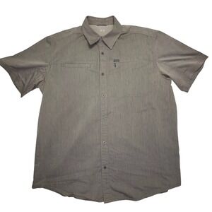 Columbia PFG Omni Shade Shirt XL Mens Tan Fishing Hiking Camping Outdoor